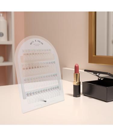  HAPINARY Magnetic Nail Display Stand with Removable Slots Clear Acrylic Tray and Color Palette for Professional and DIY Manicure Polish - Buy Online on GoSupps.com
