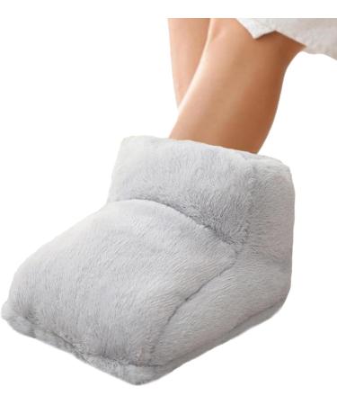 Rechargeable Heated Foot Warmer - Non-Slip Full Wrap Heater for Thick Feet | Cozy Support for Men & Women - Gray - Buy Online on GoSupps.com
