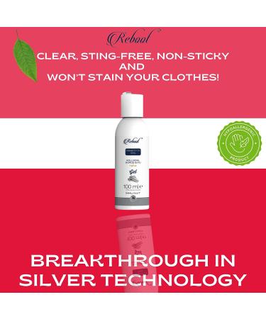 Reboot Topical Wound Gel 35PPM Colloidal Silver - Fast Pain & Itch Relief for Burns, Cuts, Scars - Homeopathic Care for Pets & Kids - 3.40oz - Buy Online on GoSupps.com