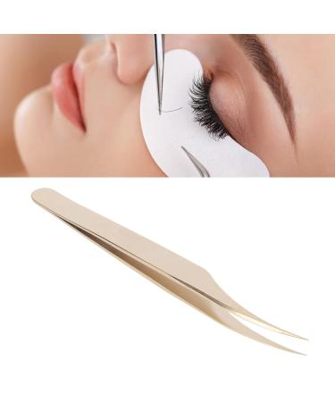 Professional Stainless Steel Eyelash Extension Tweezers - Curved for Voluminous Applications - Buy Online on GoSupps.com