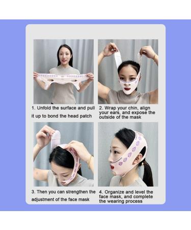 V- Face Lift Strap Chin and Cheek Lifting Bandage Chin Strap & Jawline Shaper Reduce Pwelling and Firm Skin Double Chin Strap Reusable Beauty Face and Chin Lift Mask bag 03 - Buy Online on GoSupps.com