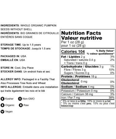 Organic Pumpkin Seed Protein Powder - 2 lbs | 60% Protein | Non-GMO, Non-Irradiated | Pure Flour, Kosher, Vegan Superfood | Bulk, Ideal for Baking, Drinks, Smoothies - Buy Online on GoSupps.com