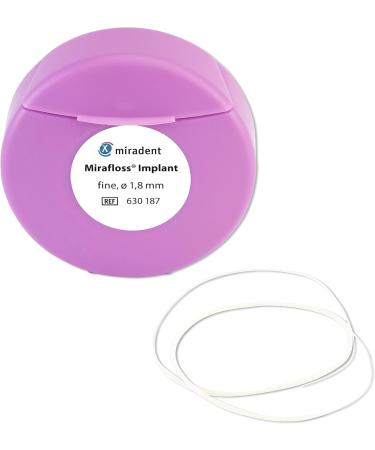 Miradent Mirafloss Implant Dental Floss - Ideal for Implants & Bridges | 1.8 mm 45 cm | International Shipping Available - Buy Online on GoSupps.com