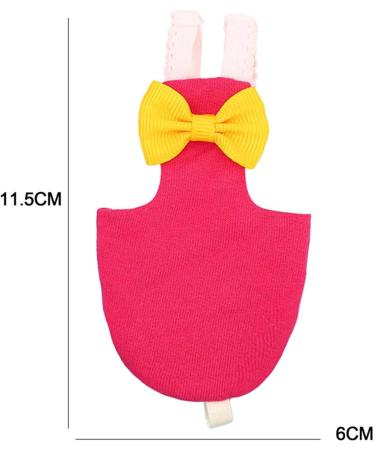 MnSyd Washable Bird Diaper & PET Pee Pad - Flight Shape Reusable for Parrots African Grey Budgie Cockatoo - Rose Red - Buy Online on GoSupps.com