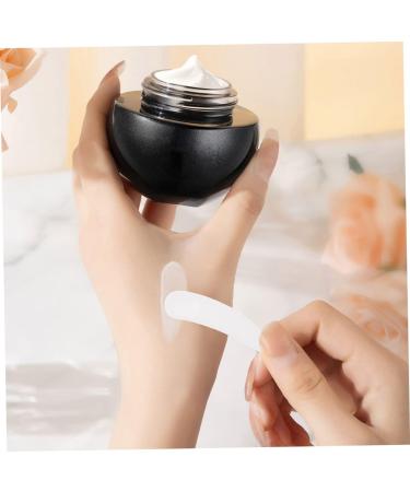 100pcs Spoon Cream Spoon Tool Face Care Products Mini Spoon Face Spatula Makeup Spatula Eye Cream Spoon Face Cream Spoon Applicator for Eye Cream Scraper 5.50X1.50X0.10CM White - Buy Online on GoSupps.com