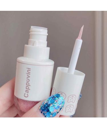 Glitter Eyeshadow 1.5g Bowling Liquid Eyeshadow Highlighter Style Attractive three-dimensional sense Eyeshadow Highlighter Liquid Eyeshadow Flash Sequin for Girls Women 02 - Buy Online on GoSupps.com