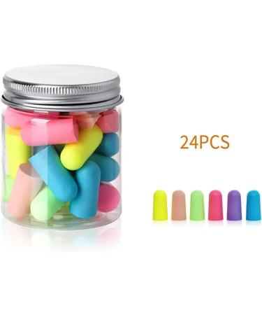 Ear Plugs 24 Pieces/box Sponge Sleep Travel Noise Reduction Earbuds Anti Noise Sleep Ear Protectors Loop Earplugs Canada(Mixed color) - Buy Online on GoSupps.com