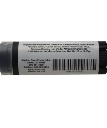 Cleure Organic Tinted Lip Balm (Emma) - 0.15 oz | Flavor-Free, Paraben-Free, Salicylate-Free, Petrolatum-Free - Buy Online on GoSupps.com