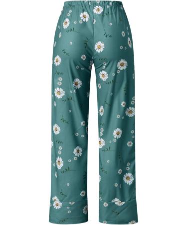 YOUMETO Women's Green Linen Cotton Cropped Pants - XXL | High Waist Casual Summer Capris - Buy Online on GoSupps.com