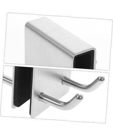 Hemoton Shower Hook 2pcs Glass Door Hook Wreath Hanger Coat Hangers Towel Hooks Black Hat Hooks Cabinet Door Coat Hook - Buy Online on GoSupps.com