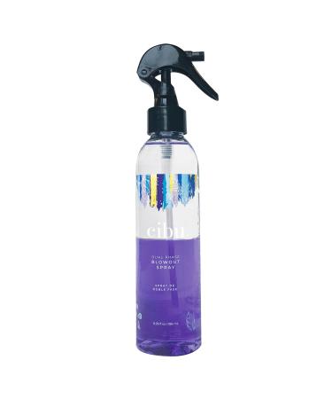 CIBU Dual Phase Blowout Spray | Blow Out Spray for Hydration & Protection Against Heat Damage | Blowout Spray for Smooth and Shiny Look w/Sunflower Seed Extract Chia Seed Oil & Hyaluronic Acid | 6oz