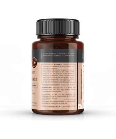 Pureclinica 10X Horny Goat Weed & Maca Extract Tablets - 3750mg & 2500mg - 360 Count (2 Bottles of 180) - 1 Year Supply - Buy Online on GoSupps.com