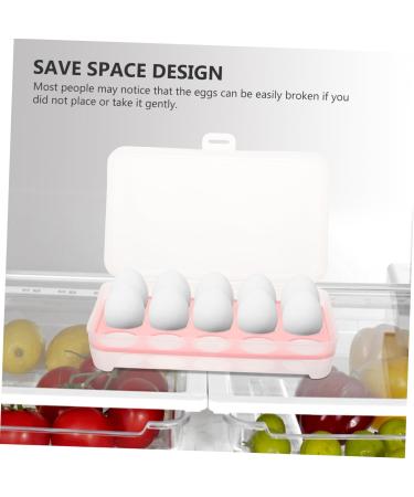 RORPOIR 2pcs 10 Eggs Storage Container Egg Carton Egg Keeper Egg Case Refrigerator Red Storage Box re-usable Red 24.5*10.5*7cm - Buy Online on GoSupps.com