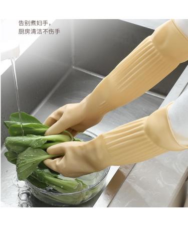 Waterproof Rubber Flushing Gloves - Oil-Resistant Cleaning Pair for Kitchen Laundry Car Wash & Pet Care (2 Pairs Medium) - Buy Online on GoSupps.com