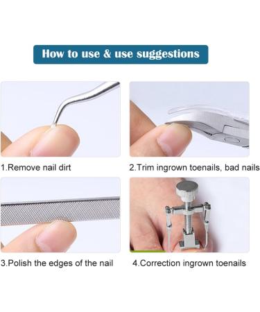 Toe Nail Clipper - Stainless Steel Toenails Trimmer | 5-Piece Painless Toenail Treatmentt Tools | Comfortable Toenail Clippers for Ingrown Toenail Care General Nail Care Preventing Infectionn - Buy Online on GoSupps.com