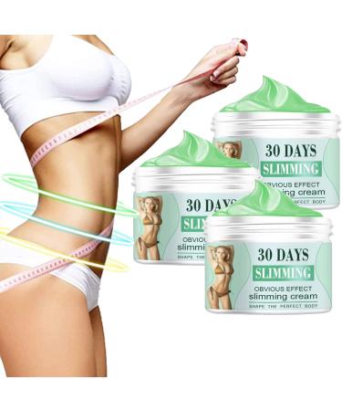 VIAZ 30 Day Tummy Tightening Cream - B Flat Belly Firming Cream - Anti Cellulite Cream and Stomach Fat Burner - Natural Ingredients (3 PCS)