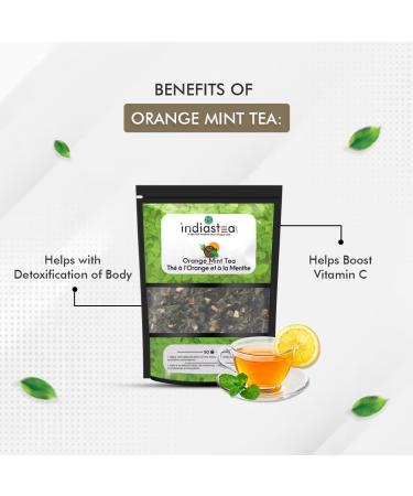 Orange Mint Tea | India's Original Tea (50 cups) | Detoxifies Body and Helps boost Vitamn C - Buy Online on GoSupps.com