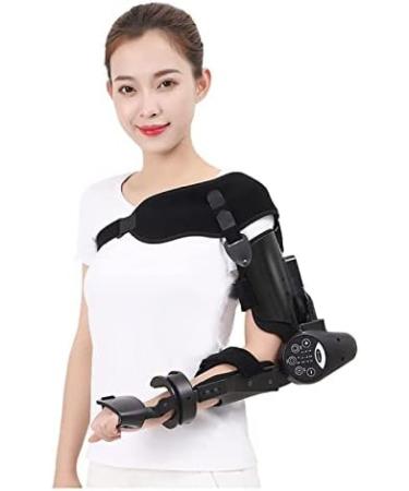 Hinged Elbow Brace Adjustable Post Op Full Length Splint Orthosis Electric Arm Exerciser Strengthener for Men and Women Prevent Excessive Bending at Night Right Collector88
