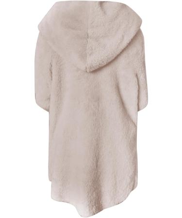 Hanxiulin Oversize Plush Hoodie Jacket - Women's Winter Coat Casual Fashion Bomber XXL Khaki - Buy Online on GoSupps.com