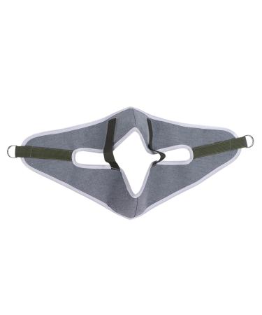 Linen traction belt for the cervical spine soft adjustable neck traction device for pain relief flexible naked tendon gray