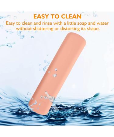 Travel Makeup Brush Holder - DEERLET Silicone Organizer Case with Magnetic Closure | Portable & Sleek Pink Makeup Brush Travel Case - Buy Online on GoSupps.com