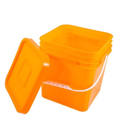 IWOWHERO Sealed Cleaning Bucket Grain Dispenser Laundry Dispenser Buckets Plastic 26X24CM As Shown