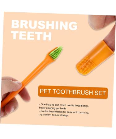 Housoutil Cat Chew Toothbrush 1 Set Pet Toothbrush Toothbrushes Dog Toothpaste Pet Tooth Care Brush Toothbrush Set The Dog - Buy Online on GoSupps.com