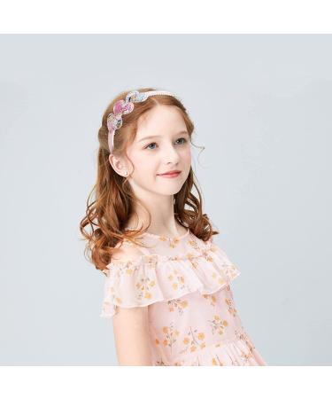 Fishdown Girls Glitter Headbands - 6Pcs Toddler Sequin Non-slip Hair Bands for Kids, Multicolor - Buy Online on GoSupps.com