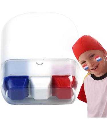  Xinhuju Face Paint Panels | Sport Sweat Resistant Waterproof Long Lasting Sports Face Paint Foundation Foundation 3 Colors Paint Markers For Fans Of - Buy Online on GoSupps.com