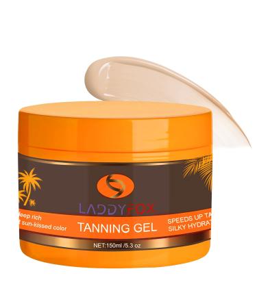 150ML Luxury Intensive Tanning Gel Natural Tanning Accelerator Cream Gel Intensive Tanning Gel for Outdoor Sun and Sunbath 5.3 Oz Tanning Butter Tanning Cream