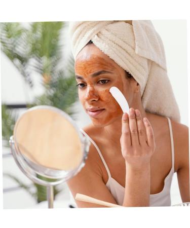 CANIGHT 200 Pcs Mask Scoop Cream Scoop Cosmetic Spoons Beauty Face Mask Facial Cream Spoon White Pp - Buy Online on GoSupps.com