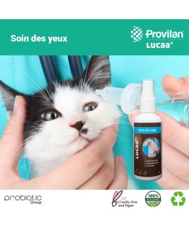 LUCAA+ Probiotic Eye Wash for Dogs/Cats Organic/Vegan/Natural 100 ML - Buy Online on GoSupps.com