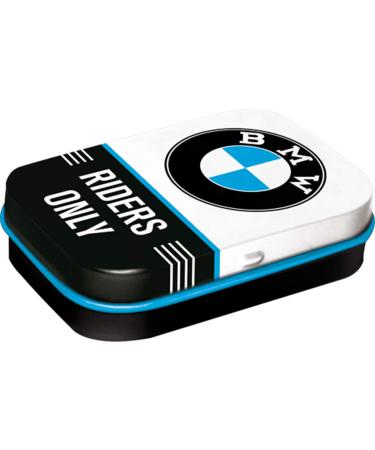 Nostalgic-Art Retro Pillendose 4 x 6 x 1.6 cm original license product (OLP) BMW-Riders only-gift idea for BMW Accessoires fans with peppermint dragees vintage design - Buy Online on GoSupps.com