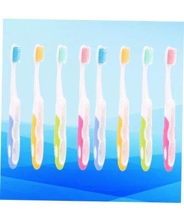 TOVINANNA 8pcs Adult Toothbrushes - Premium Oral Care Travel Accessories | Eco-Friendly Bristle Toothbrushes for Fresh Breath - Buy Online on GoSupps.com