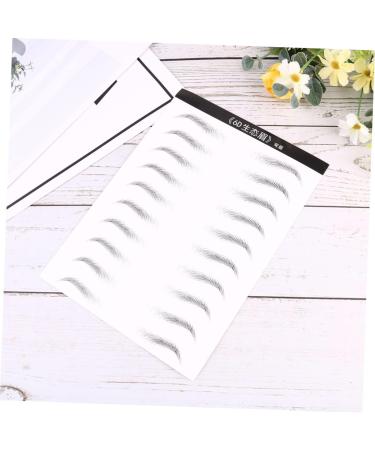 Ipetboom 4 Sheets Simulation Eyebrow Eyebrowsb Artificial Eyebrow Patch Eyebrow Stickers Hair Makeup Tools 6d - Buy Online on GoSupps.com