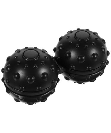 Homsfou 2st fitness devices fitness devices Fus massage foot massage foot massage Leg massage massage balls sabberlack relaxation fleab body scroll wheel ice hockey massage ball peanut balls mediumx2pcs blackx2st