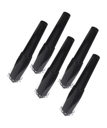 LALADEFIEE 5pcs Empty Eyeliner Bottle Empty Lip Gloss Bottles Makeup Tools Eyeliner Liquid Tubes Plastic Black