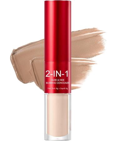 Concealer for Women | Full Coverage Blurring Dual End Blemish Correcting Cream | For Girls Daily Use Travel Outdoors Commuting Sports Dates Parties Work - Buy Online on GoSupps.com
