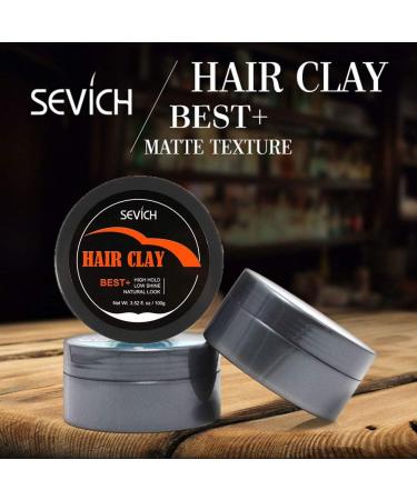 Matte Textured Hair Style Clay for Men - Styling Paste Long-Time Strong Hold 2.82 Oz Hair Styling Product for Thicken Volume Building Grey - Buy Online on GoSupps.com