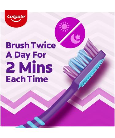 Colgate ZigZag Toothbrush Pack of 6 | Deep Interdental Clean with Multi-Angle Bristles - Medium Size - Buy Online on GoSupps.com