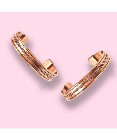 Juccini Copper Bracelet for Arthritis Pain Relief - High Gauge Pure Copper Bracelet for Men & Women - Chain Healer 1 pc - Buy Online on GoSupps.com