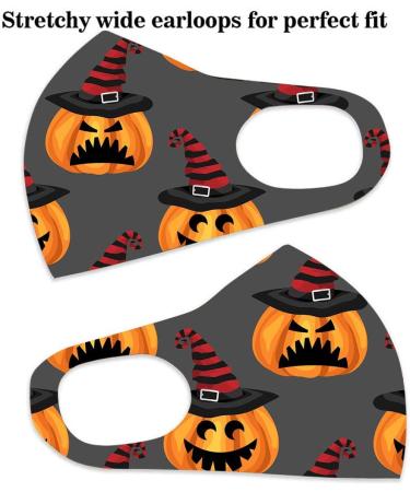 Yliquor 5pc Adult Halloween Mouth Mask for Protection Face and Nose Health Washable Earloop Mask Reusable Washable for Men Women Adults (5 PC J) - Buy Online on GoSupps.com