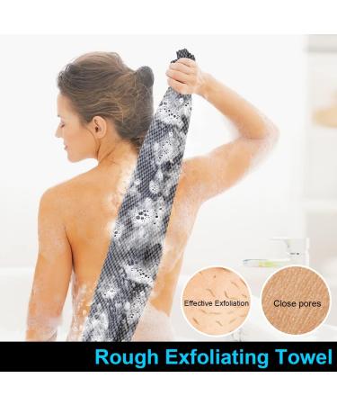 African Mesh Bath Sponge Set - Exfoliating Nylon Body Scrubber for Healthy Skin - Buy Online on GoSupps.com