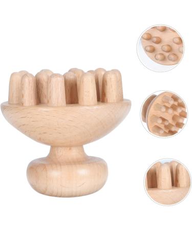 Beaupretty Handheld Wooden Massage Comb - Scalp Massager & Hairbrush Tool for Relaxation | Beech Wood Meridian Shampoo Comb for Men - Buy Online on GoSupps.com