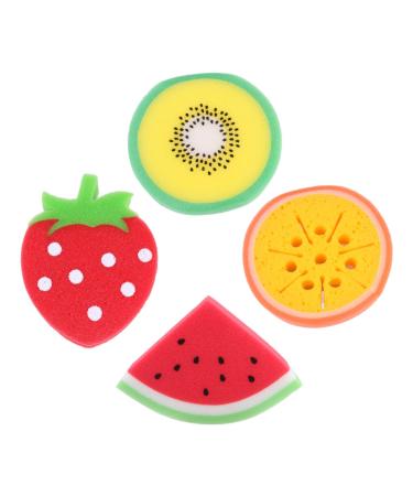 Angoily 4 Pcs Children's Bath Bath Ball Kids Bathing Sponge Foam Sponge Kids Bath Sponge Shower Sponge Brush Reindeer Headband Adult Sponges Bath Wipe Pu Sponge Red Body Newborn