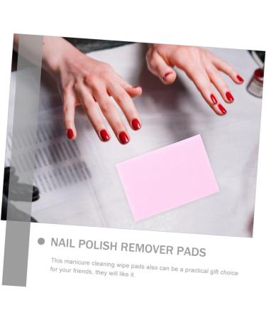 Beatifufu 3 Nail Remover Cotton Nail Wipes Nail Removal Wipes Fingernail Remover Pads Glue for Eyelashes Nail Art Cleaner Tool Nail Bag Natural Cotton Fiber Pink Cotton Sheet - Buy Online on GoSupps.com