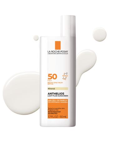 La Roche-Posay Anthelios Mineral Ultra-Light Face Sunscreen SPF 50, Zinc Oxide Sunscreen for Face, 100% Mineral Sunblock, Oil Free Sunscreen for Sensitive Skin, Daily Sun Protection - Buy Online on GoSupps.com