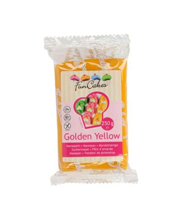 FunCakes almond sugar paste Golden yellow 1 pack (1 x 250 g) Farm 250 g (1 pack)