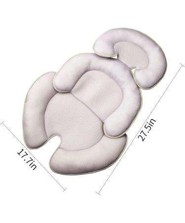 KAKIBLIN Infant Car Seat Insert - Head and Body Support Pillow for Baby Stroller - Purple - Buy Online on GoSupps.com