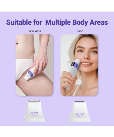 Bikini Trimmer & Electric Shaver for Women - IPX7 Waterproof Rechargeable with 3 Heads | Perfect for Legs & Underarms - Shop Now - Buy Online on GoSupps.com